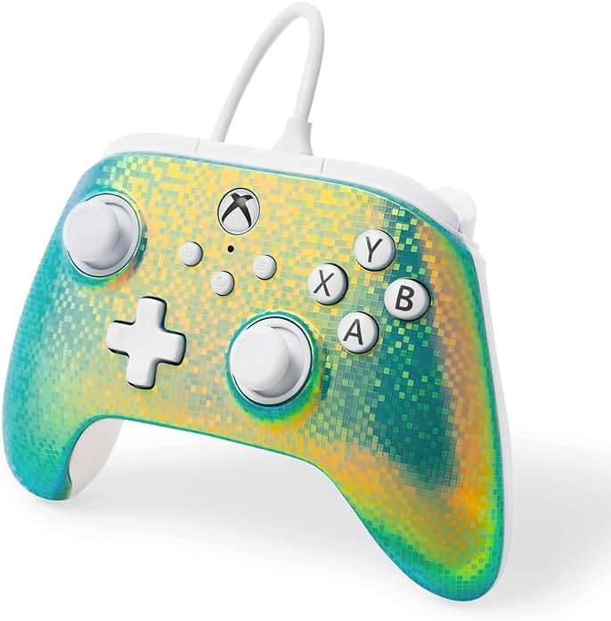 PowerA Advantage Wired Controller for Xbox Series X|S - Disco Ball, gamepad, wired video game controller, gaming controller, USB-C, Works with Xbox One, Officially Licensed - Image 5