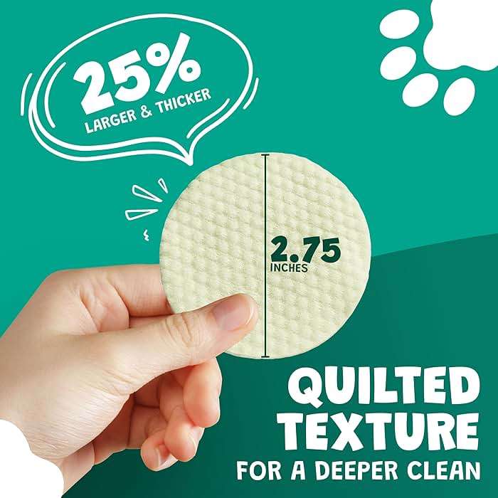 Dog Ear Wipes for Dogs | Extra Thick with Aloe Vera & Eucalyptus | 125 Count | Hypoallergenic Ear Cleaner for Dogs with Pearl Texture for Deeper Clean | Scrubby Pet - Image 3