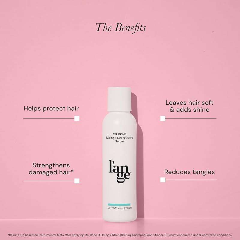 L'ANGE HAIR Ms. Bond Building + Strengthening Hair Serum | Restores Bonds | Intensive Treatment for Breakage Recovery | Mask for Smooth Finish | Moisturizing Formula | 4 fl oz Bottle - Image 7
