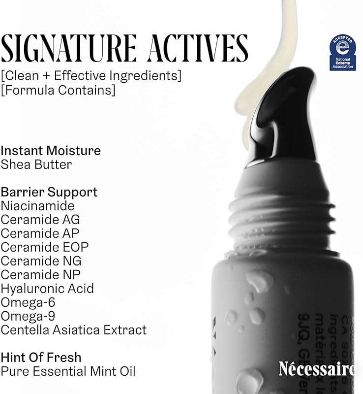 Nécessaire The Lip Balm | Hydrating Hyaluronic Acid Lip Balm for Women and Men, Mint Oil with Niacinamide + Essential Ceramides. Non-Comedogenic Lip Balm for Dry Lips – 15 ml / 0.5 fl oz - Image 4