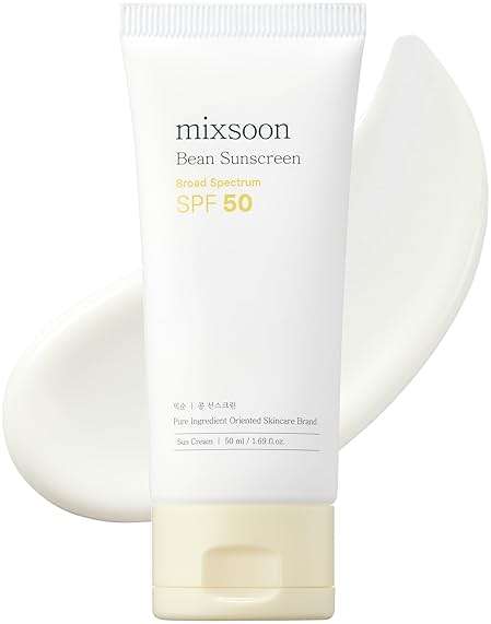 mixsoon Bean Sunscreen-Lightweight Airy Texture SPF 50 No Pilling Korean Sunscreen for Face, No White Cast, Non-Sticky Stocking Stuffers 50ml / 1.69 fl.oz. Korean Glass Skin Care (Bean, 1.69) - Image 1