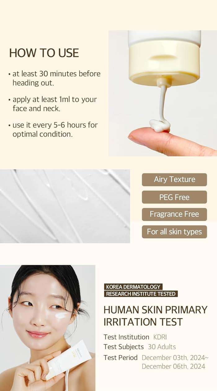 mixsoon Bean Sunscreen-Lightweight Airy Texture SPF 50 No Pilling Korean Sunscreen for Face, No White Cast, Non-Sticky Stocking Stuffers 50ml / 1.69 fl.oz. Korean Glass Skin Care (Bean, 1.69) - Image 7