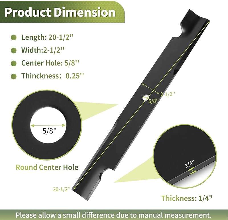 115-9649-03 105-7718-03 Lawn Mower Blades Fit for T oro 60 Inch Deck, High Lift Blades Compatible with Toro, Ex mark, Titan ZX MX 6000 Timecutter 6000, Replaces 105-7718-03, 115-9649, 133-2127, 6 Pack - Image 2