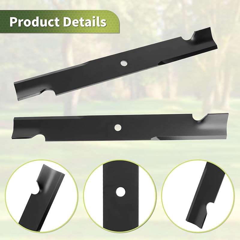 115-9649-03 105-7718-03 Lawn Mower Blades Fit for T oro 60 Inch Deck, High Lift Blades Compatible with Toro, Ex mark, Titan ZX MX 6000 Timecutter 6000, Replaces 105-7718-03, 115-9649, 133-2127, 6 Pack - Image 3