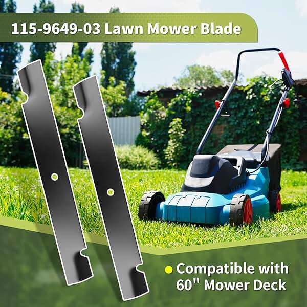 115-9649-03 105-7718-03 Lawn Mower Blades Fit for T oro 60 Inch Deck, High Lift Blades Compatible with Toro, Ex mark, Titan ZX MX 6000 Timecutter 6000, Replaces 105-7718-03, 115-9649, 133-2127, 6 Pack - Image 6