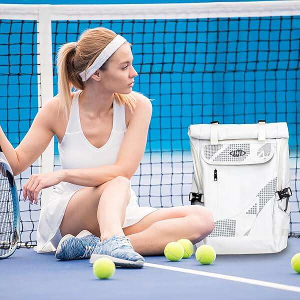 UTIAMIAOGONGO UMGG Tennis Bag Tennis Backpack for Women Men Holds 2 Rackets with Shoe Compartment, Large Pickleball Backpack Hold Tennis Racket, Pickleball Paddles, Badminton Racquet - Image 2