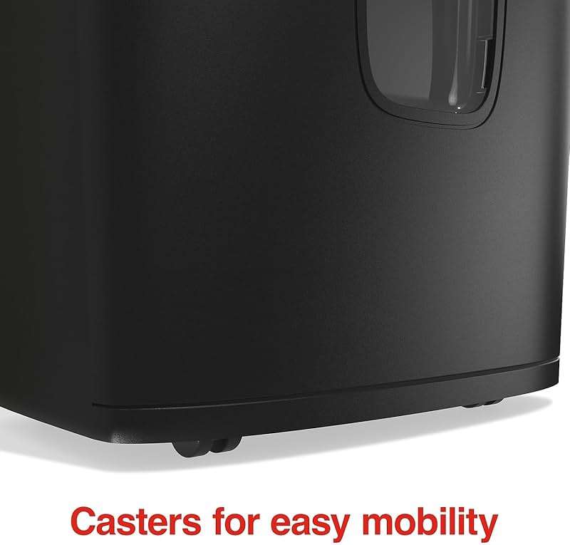 Staples 15-Sheet Cross Cut Paper Shredder for Home Office, P-4 Security, 20-Min Run Time, Shreds Paper/Credit Cards/CDs/DVDs, Quiet 65 dB, Auto Start/Stop, 5 Gallon, Black - Image 5