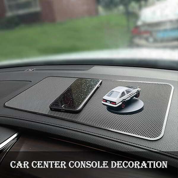 Car Dashboard Decorations – Drift & Turn Mini Car Model Ornament – Dynamic Interactive Automobile Decor for Enthusiasts Vehicle Interior Dashboard Drifting Decorations Accessories Gifts (White-AE86) - Image 5