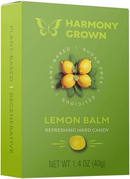 Stevita Harmony Grown Hard Candy, Lemon Balm - 1.4 oz Shake & Share Box - Sugar Free, Non-GMO, Keto Friendly - Made in Italy - Image 1