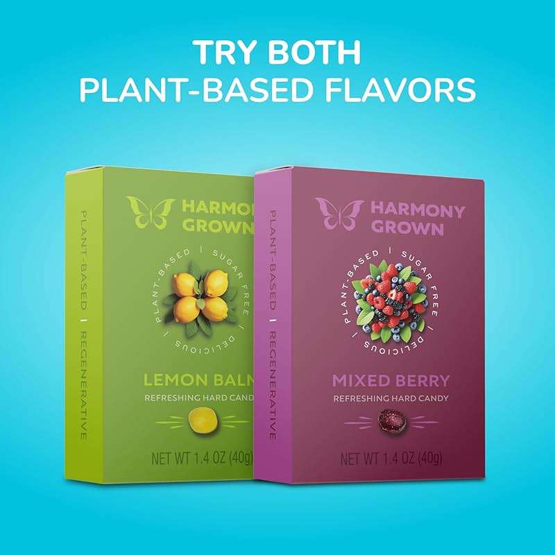 Stevita Harmony Grown Hard Candy, Lemon Balm - 1.4 oz Shake & Share Box - Sugar Free, Non-GMO, Keto Friendly - Made in Italy - Image 6
