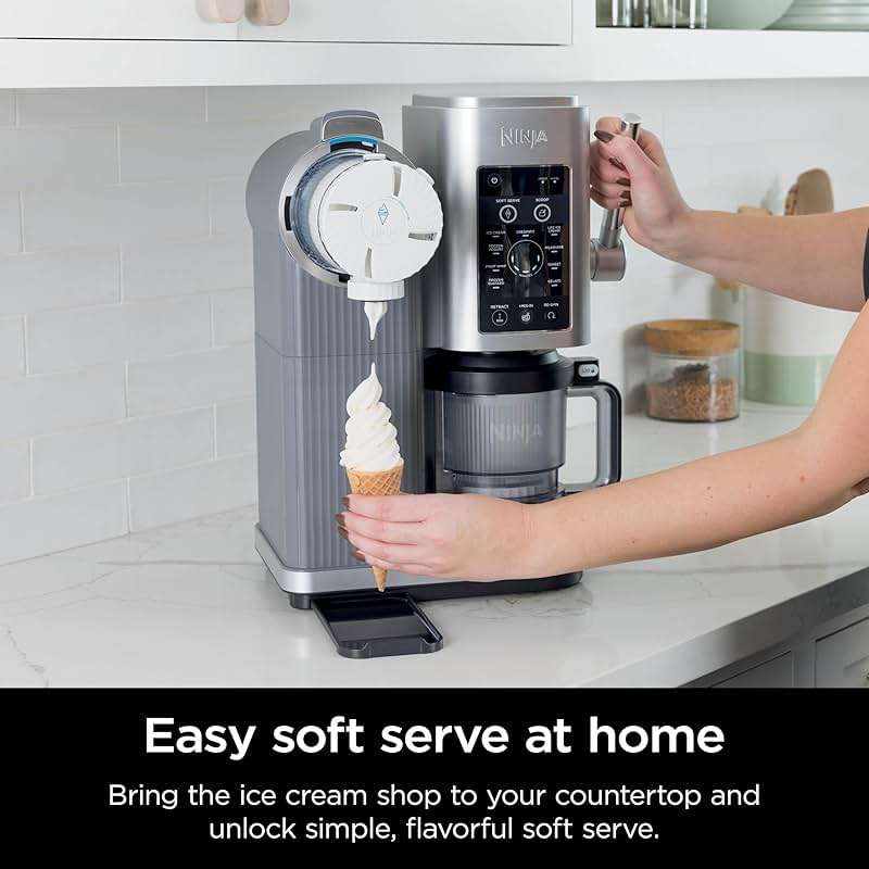 Ninja Creami Scoop & Swirl 13-in-1 Ice Cream and Soft Serve Maker, NC701 | Ninja Creami Scoop and Swirl turns almost anything into ice cream and soft serve at a button touch, scooped or swirled. - Image 6