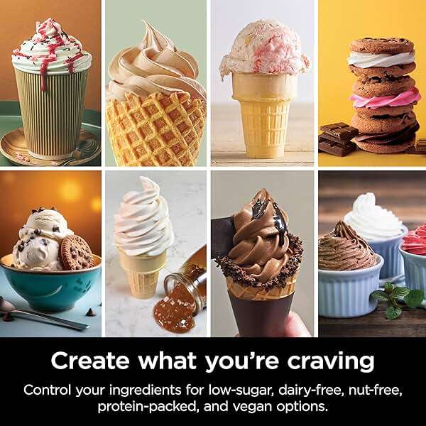 Ninja Creami Scoop & Swirl 13-in-1 Ice Cream and Soft Serve Maker, NC701 | Ninja Creami Scoop and Swirl turns almost anything into ice cream and soft serve at a button touch, scooped or swirled. - Image 9