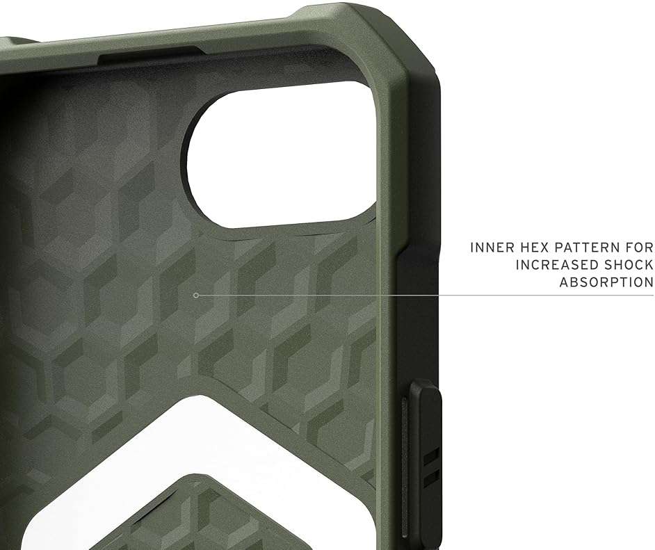 URBAN ARMOR GEAR UAG Designed for iPhone 17e / iPhone 16e Case Essential Armor - Compatible with MagSafe Rugged Military Grade Drop Proof Protective Cover, Opaque Olive Drab - Image 6