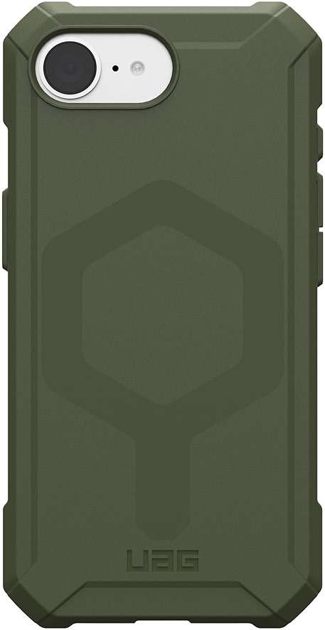 URBAN ARMOR GEAR UAG Designed for iPhone 17e / iPhone 16e Case Essential Armor - Compatible with MagSafe Rugged Military Grade Drop Proof Protective Cover, Opaque Olive Drab - Image 7