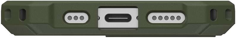 URBAN ARMOR GEAR UAG Designed for iPhone 17e / iPhone 16e Case Essential Armor - Compatible with MagSafe Rugged Military Grade Drop Proof Protective Cover, Opaque Olive Drab - Image 9