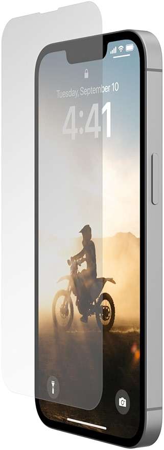 URBAN ARMOR GEAR UAG Designed for iPhone 17e / iPhone 16e Screen Protector Glass Shield Clear - Tempered Glass Anti-Fingerprint Anti-Reflective Bubble Free Ultra HD Scratch Resistant - Image 1