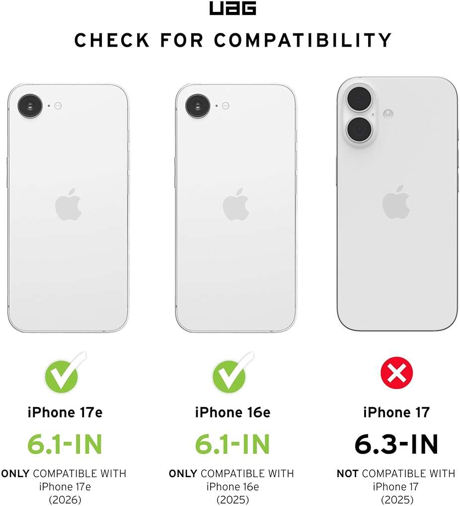 URBAN ARMOR GEAR UAG Designed for iPhone 17e / iPhone 16e Screen Protector Glass Shield Clear - Tempered Glass Anti-Fingerprint Anti-Reflective Bubble Free Ultra HD Scratch Resistant - Image 2