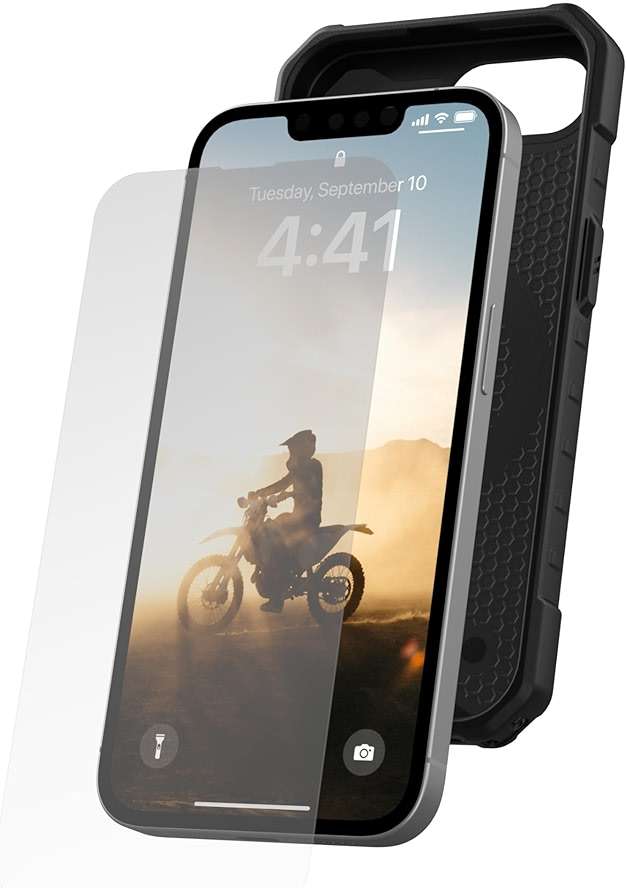 URBAN ARMOR GEAR UAG Designed for iPhone 17e / iPhone 16e Screen Protector Glass Shield Clear - Tempered Glass Anti-Fingerprint Anti-Reflective Bubble Free Ultra HD Scratch Resistant - Image 5
