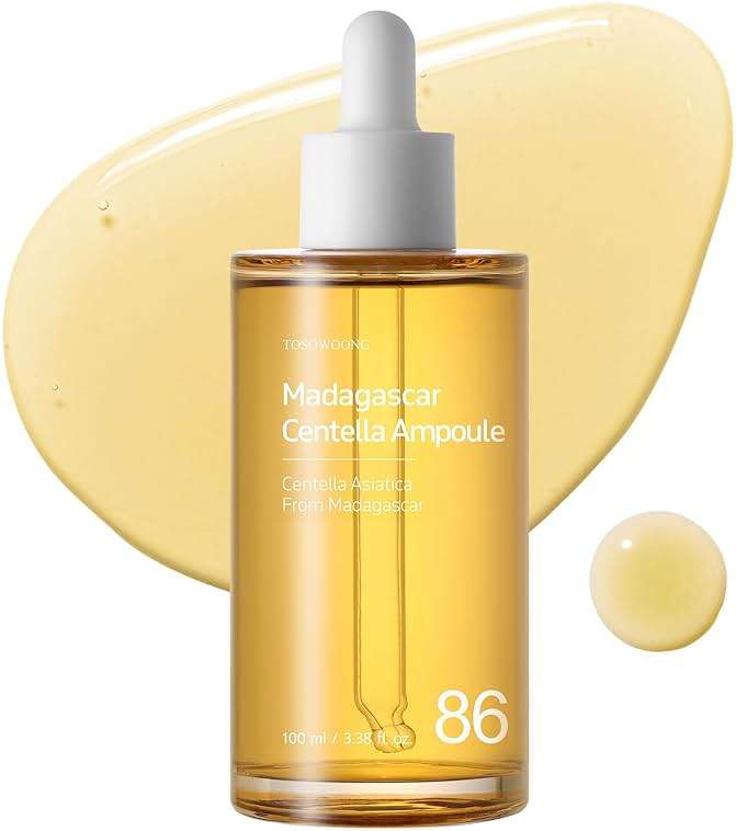 TOSOWOONG Madagascar Centella 86% Ampoule with 860,048ppm Centella Asiatica, Soothing, Calming, Facial Serum for face, for All Skin Types, Korean Skin Care, 100ml, 3.38 fl.oz. - Image 1