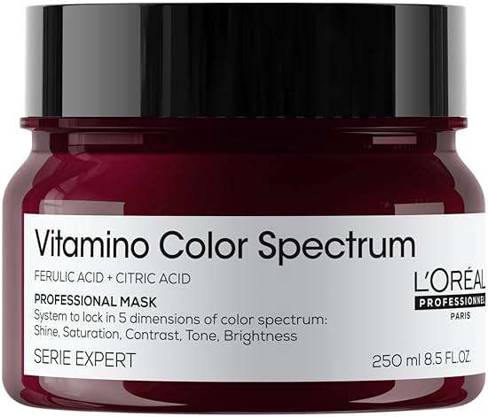 L'Oréal Professionnel Paris Vitamino Color Spectrum Mask - Maintains Day 1 Vibrancy, Intensive Moisture, Strengthens & Smooths Hair, For All Colored & Vivid Hair - Image 1