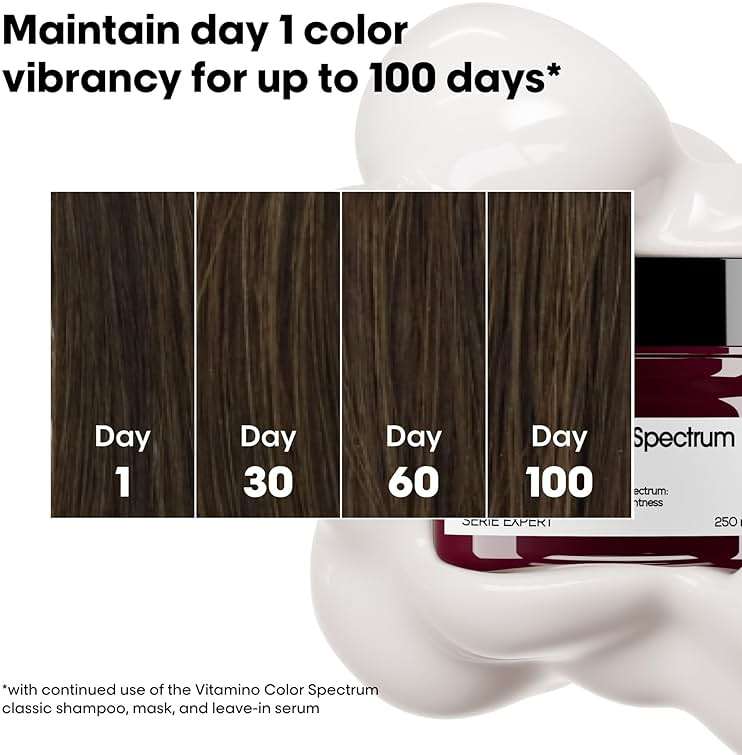 L'Oréal Professionnel Paris Vitamino Color Spectrum Mask - Maintains Day 1 Vibrancy, Intensive Moisture, Strengthens & Smooths Hair, For All Colored & Vivid Hair - Image 4
