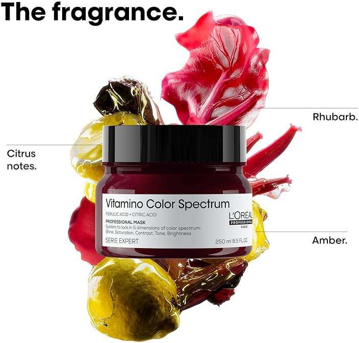 L'Oréal Professionnel Paris Vitamino Color Spectrum Mask - Maintains Day 1 Vibrancy, Intensive Moisture, Strengthens & Smooths Hair, For All Colored & Vivid Hair - Image 5