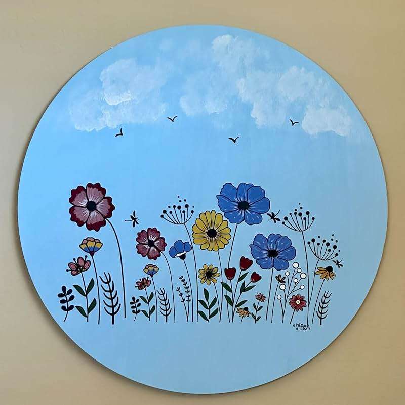 Flower Stencils for Painting Wildflower Stencils Reusable Floral Stencil for Crafts Wall Canvas Fabrics Furniture Card - Image 6