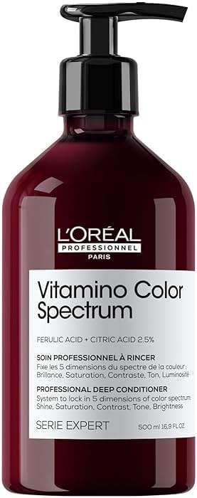 L'Oréal Professionnel Paris Vitamino Color Spectrum Deep Conditioner - Maintains Day 1 Vibrancy, Ultra High Glass Shine, Rich Vibrant Colors, Strengthens & Smoothens Hair, Color Toning - Image 1
