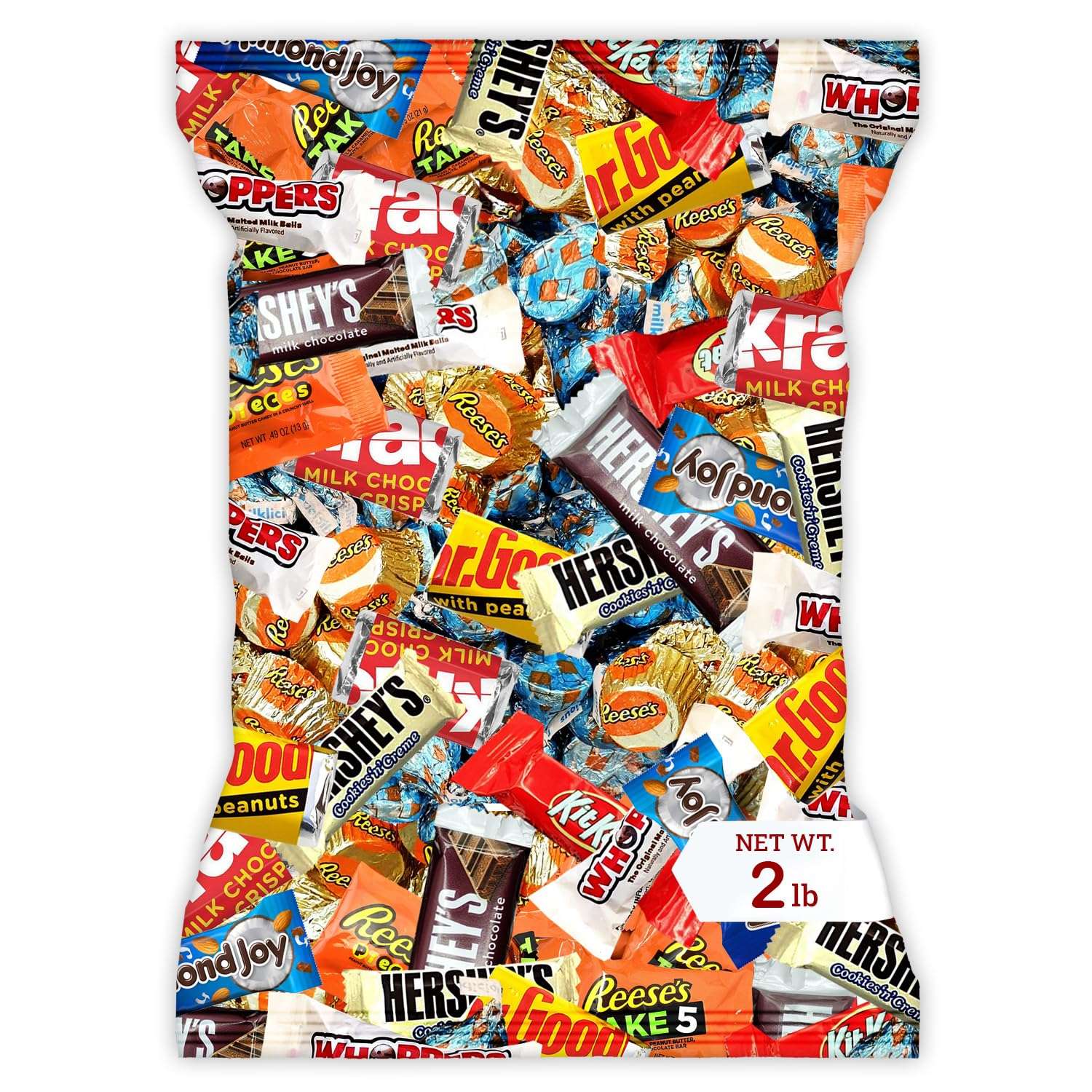 Chocolate Assorted Bulk Candy - 2 LB Chocolate Candy Variety Pack - Bulk Milk & Dark Chocolates Candies - BulkCandy Mix for CandyBags - Chocolates Variety Pack 2lb - Choco Candies - Father's Day - Image 1