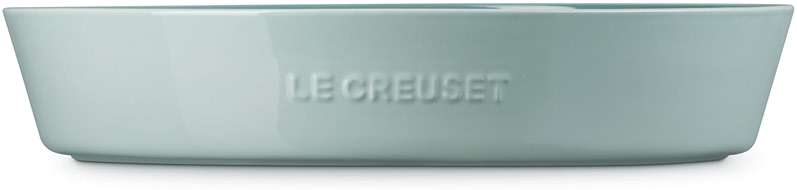 Le Creuset Stoneware Signature Oval Chip and Dip Platter, 13", Sea Salt - Image 4