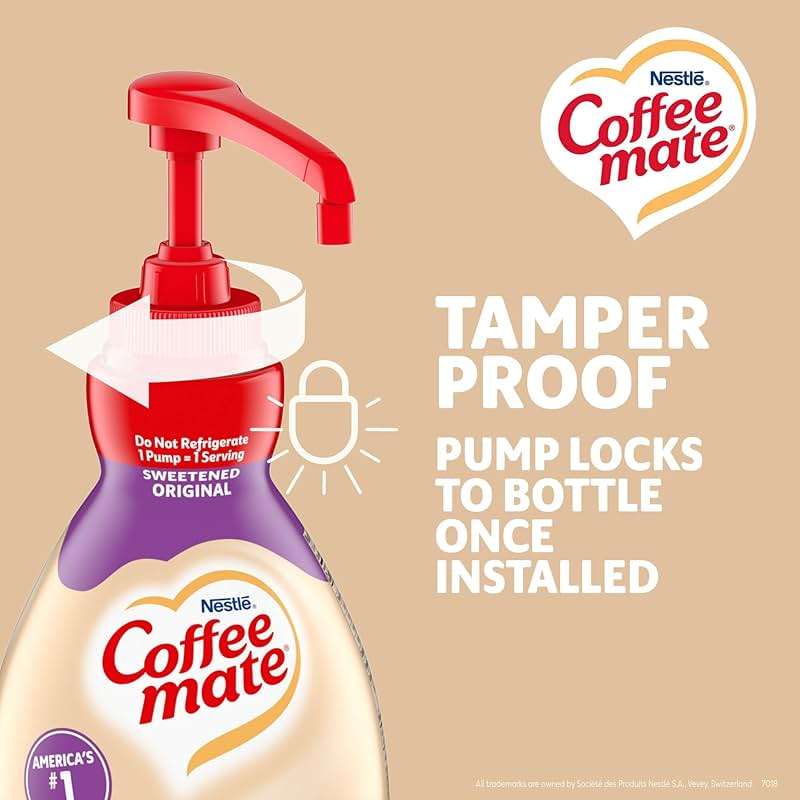 Nestlé Coffee mate Liquid Concentrate 1.5 Liter Pump Bottles, 3 Flavors Sweetened Original, French Vanilla & Hazelnut (Pack of 3) - Image 7