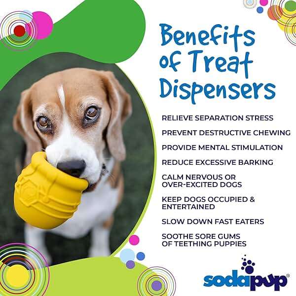 SodaPup Honey Pot – Durable Dog Treat Dispenser & Enrichment Toy Made in USA from Non-Toxic, Pet Safe, Food Safe Natural Rubber Material for Mental Stimulation, Problem Chewing, Calming Nerves, & More - Image 4