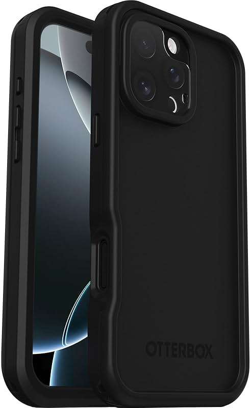 OtterBox iPhone 16 Pro Max FRĒ Series Waterproof Case with MagSafe (Designed by LifeProof) - Black - Waterproof iPhone Case up to 2 Meters, IP68, Phone Case for Swimming/Snorkeling - Image 4