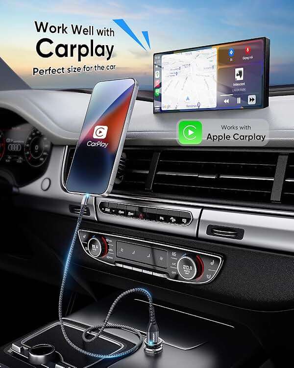 USB-A to Lightning Cable 2FT, 2Pack [MFi Certified] USB to Lightning Cable for Car, iPhone Charger Cord Nylon Braided Compatible with iPhone 14/13/12/11 Pro Max Mini X XS XR 8 Plus 10 SE iPad - Image 3