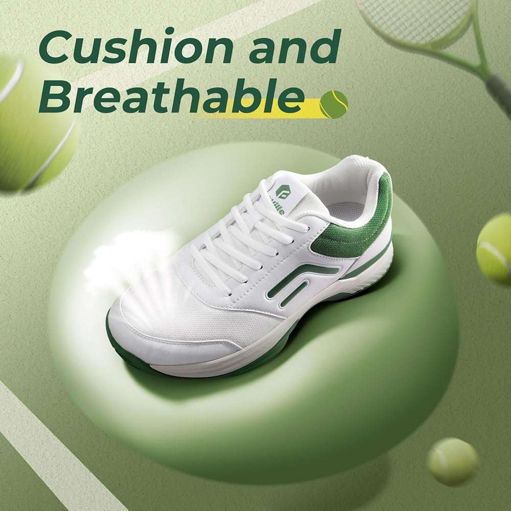FitVille Extra Wide Pickleball Tennis Shoes Men for Hard or Clay Court | Racquetball, Squash, Badminton, Breathable, Comfortable, Cushioning, Arch Support - Image 6