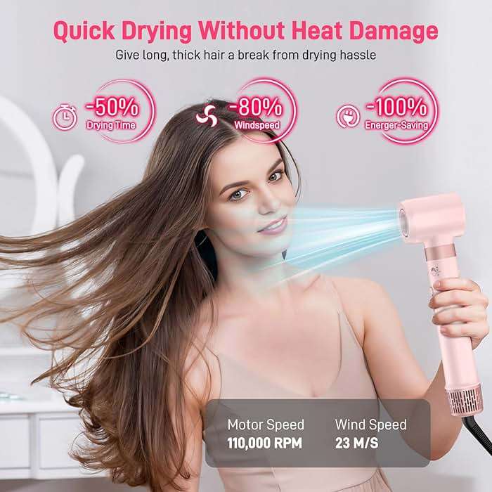 MESCOMB Dual Voltage Hot Air Styler Wrap - 5 in 1 Hair Dryer Brush with Fast Drying Blow Dryer, Styling, Straightening & Volumizing with Travel Bag (100V–240V) Gift for Women - Image 4