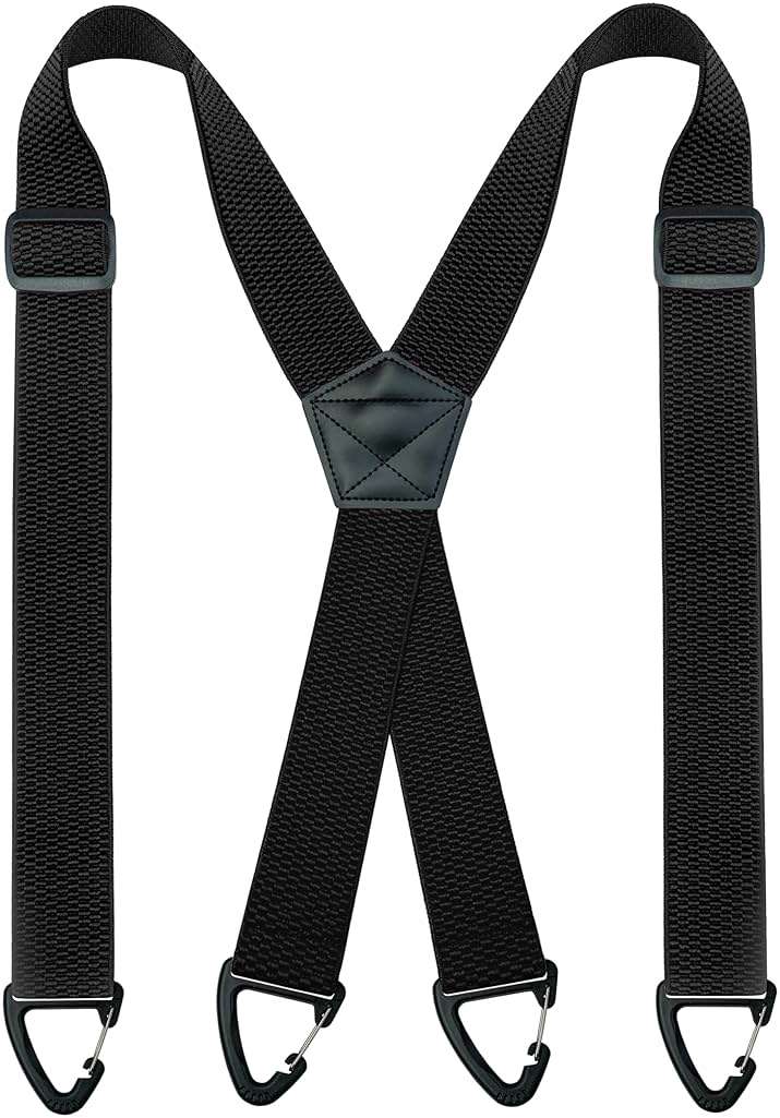 RBOCOTT Mens Hidden Suspender Under Clothes with 4 Snap Loop(3.8cm wide) - Image 1