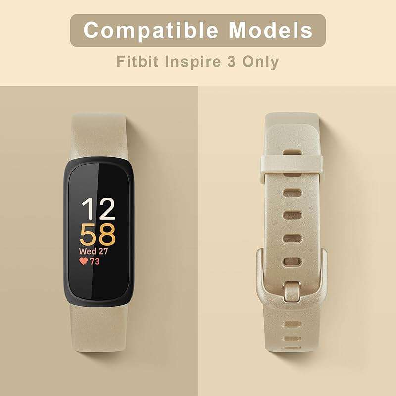 AK Band Compatible with Fitbit Inspire 3 Bands for Women Men, Adjustable Replacement Sport Wristbands Straps for Fitbit Inspire 3 Fitness Tracker - Image 2