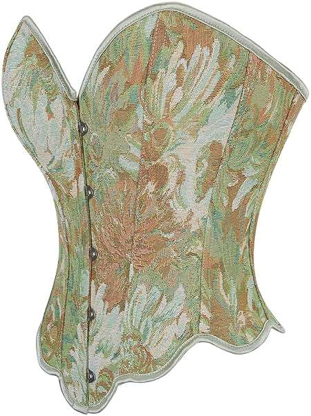 Dreay Womens Vintage Corset Bustier Lace Up Boned Overbust Corset Shapewear Top Renaissance Corset Tops for Women - Image 3