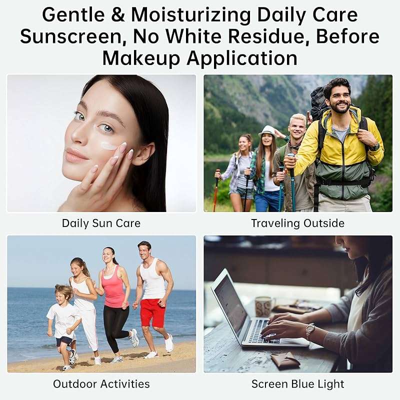 Centella Sunscreen SPF 50+ PA++++, 50ml Korean Sun Screen With Niacinamide For Face & Body, Gentle Water - Fit Sun Serum For Oily & Dry Skin, Long Lasting Moisturizing, No White Cast, Travel Size - Image 7
