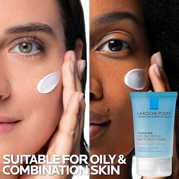La Roche-Posay Toleriane Double Repair Matte Face Moisturizer, Daily Moisturizer For Oily Skin With Ceramide And Niacinamide For All Skin Tones, Oil Free, Non-Comedogenic, Available with SPF 30 - Image 6