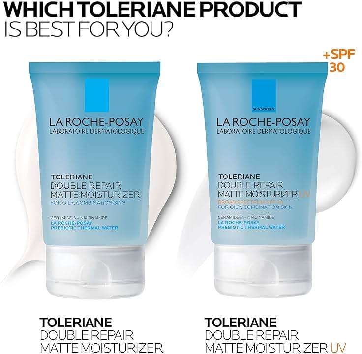 La Roche-Posay Toleriane Double Repair Matte Face Moisturizer, Daily Moisturizer For Oily Skin With Ceramide And Niacinamide For All Skin Tones, Oil Free, Non-Comedogenic, Available with SPF 30 - Image 9
