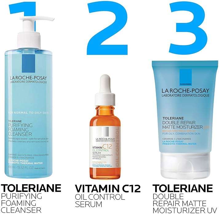 La Roche-Posay Toleriane Double Repair Matte Face Moisturizer, Daily Moisturizer For Oily Skin With Ceramide And Niacinamide For All Skin Tones, Oil Free, Non-Comedogenic, Available with SPF 30 - Image 10