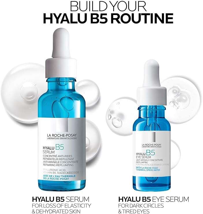 La Roche-Posay Hyalu B5 Eye Serum with Hyaluronic Acid & Caffeine for Dark Circles, Hydrating Serum for Dark Circles and Wrinkles with Roller Ball Applicator, Replumps Under Eye, Fragrance Free - Image 9