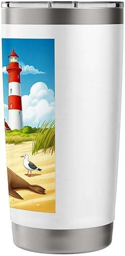 Föhr Nordsee Island Beach Schleswig-Holstein North Frisia Stainless Steel Insulated Tumbler - Image 3