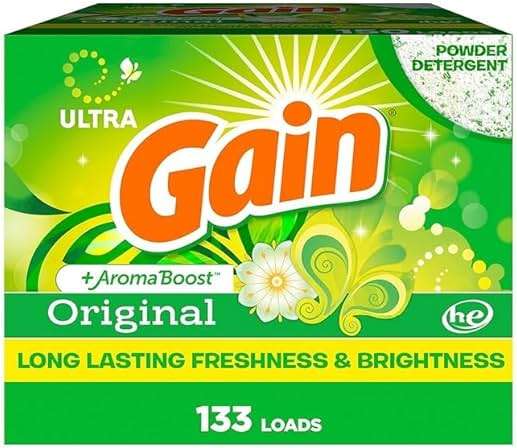 Gain Powder Laundry Detergent, Original Scent, 133 Loads, 123 OZ - Image 1