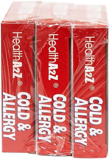 HealthA2Z Cold & Allergy Relief, Chlorpheniramine Maleate & Phenylephrine HCL, Dye Free, 24 Tablets x 3pack (72 Tablets) - Image 3