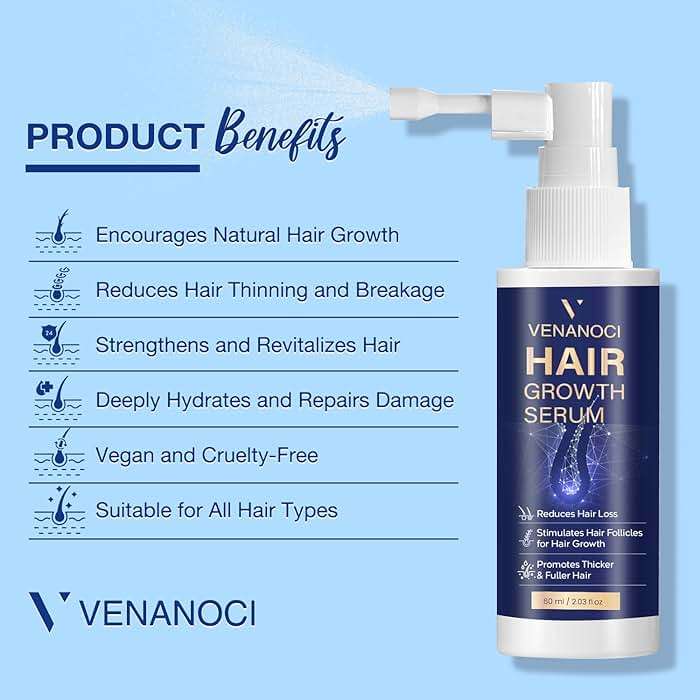 VENANOCI Hair Growth Serum Spray: with Rosemary, Biotin, Batana Oil & Rice Water – Natural Anti-Hair Loss Treatment for Thinning Hair – Promotes Thicker, Fuller Hair for Women & Men – All Hair Types - Image 5