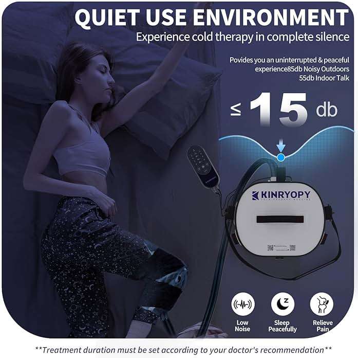 Cold Therapy Machine with Programmable Timer, Portable Ice Machine for Knee After Surgery, Knee Replacement Recovery System, Cryotherapy Pain Relief w/Compression Pad for,Shoulder, Hip and Ankle - Image 4