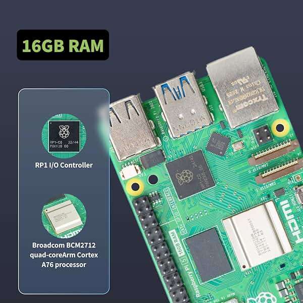 iRasptek Starter Kit for Raspberry Pi 5 16GB RAM - Pre-Loaded with 256GB Edition Pi OS-Bookworm (Aluminum Case) - Image 2